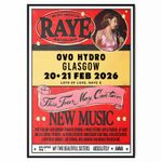 Raye Concert Poster Glasgow 2026 20-21 Feb 2026 Poster For Raye Fans A5-A1