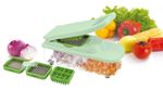Premium Vegetable Chopper Slicer Dicer Set with 3 Interchangeable Blades