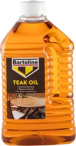 Bartoline Teak Oil 2L - Deep Penetrating Oil for Indoor and Outdoor Furniture