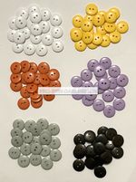 Round Dome Smartie Buttons ( Choice of 14 Colours ) 11mm 15mm 18mm 20mm 23mm