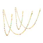 2Pcs Metal Eyeglass Chains for Women and Men Stylish Anti-Slip Assorted Colors