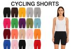 LADIES WOMEN'S CYCLING SHORTS DANCING BIKER LEGGINGS ACTIVE CASUAL SUMMER 4-26