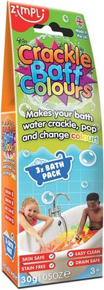Crackle Baff Colours Bath Toy 3 Pack Colour Changing Water Fun