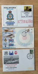 1973 HMS Ark Royal - Granted the Freedom of Leeds  Solent Cover / Leeds H/S