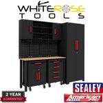 Sealey Complete Garage Storage System with 2 Mobile Trolleys American Pro 
