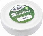 Biodegradable 10 Inch Bagasse Plates Sugarcane Compostable Disposable Plates