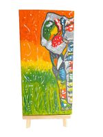Original acrylic Painting "Art by JJ" on Canvas Elephants