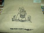Jacqueline Designs Mopsy Rabbit Rug Hooking Fabric -8x8 Inch #242