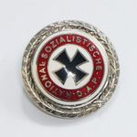 WW2 German Party Hat Pin Insignia Enamel Lapel Cap Badge Silver Medal Collection