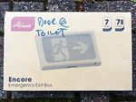 Ansell Lighting Encore Emergency Exit Box Running Man Exit Sign Right Arrow