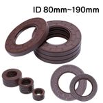 FKM TC Oil Seals Metric Size Fluorine Rubber Rotary Shaft Sealing ID 80mm~190mm