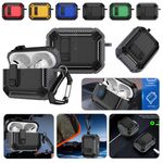 For Apple AirPods Pro 1 2 3 4 Shockproof Heavy Duty Keychain Earphone Case Cover
