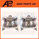 Pair Headlight Headlamp Front Light Lamp for Class Eicher Kubota Renault Tractor