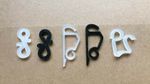 Heavy Duty Outdoor White Gutter Hooks Clips Christmas LED Icicle Fairy Lights