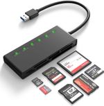 Multi-Slot USB 3.0 Memory Card Reader SD Micro SD CF TF MS XD 7-In-1 Adapter Hub