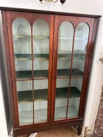 Beautiful Antique Period Glazed Bookcase Dresser Glazed Arch Doors