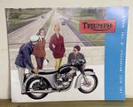 Triumph Motorcycle Cub Tiger Thunderbird Trophy  Bonneville  Sales Brochure 1962