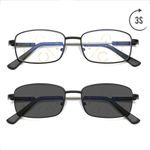 Smart Zoom Progressive Multi-focus Anti-blue Light Reading Glasses Transition