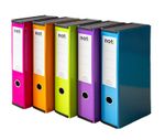 Noti Box File Bright Laminated Foolscap, Lockspring, Ring Pull & Catch, Box 5