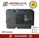 1K0 907 379 AD / 1K0 614 517 BD ABS Pump ECU - EXCHANGE SERVICE with Warranty 