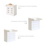 Baby Storage Unit / Chest with Built in Changing Unit with or without Drawers