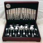 CHILTERN Design GEORGE BUTLER Silver Service 58 Piece Canteen of Cutlery Set