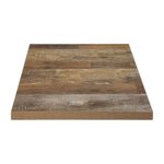 Bolero Pre-Drilled Square Table Top Urban Dark 700mm - DR823