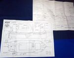 KITTY THAMES BARGE - Full size model plan reprint. Two sheet plan