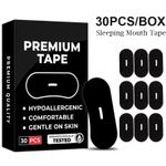 30-120 Strips Gentle Mouth Tape for Night Use–Soft Hypoallergenic Lip Support UK