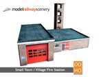 SMALL TOWN FIRE STATION CARD KIT - OO GAUGE / 1:76 FOR HORNBY BACHMANN OXFORD