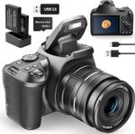 Digital Camera 4k 64MP 10x optical zoom with 32GB TF Flash WiFI for Vlogging