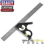 Sealey Combination Square 300mm Measuring Metric/Imperial Woodworking Steel