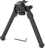 Rifle Bipod Mlok Quick Detach Head with 360 Degrees Swivel 6 Adjustable Heights