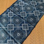 Vintage Japanese Textile Aizome Indigo Blue Fabric Scrap 66×33cm G56123