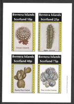 Bernera Islands Scotland, 1981, Cactus, Plants, MNH Imperf M/S Sheet #M2978