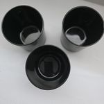 3 OFF 30cl BLACK GLOSS CANDLE JARS