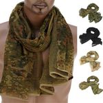 Camouflage Tactical Men Sport Scarf Sniper Hunting Mesh Face Veil