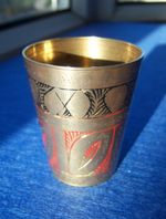 Vintage Brass Lassi Cup