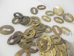 Vintage Brass Door Escutcheon Keyhole Plate Old Hardware Oval Antique - £4each