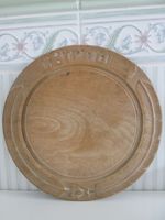 Victorian Antique Sycamore Bread Board Gothic style Folk Art Kitchenalia carved