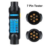 7Pin Trailer Socket Tester Electrical Tow Bar Wiring Circuit Light Test Tool 12V