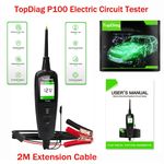 TopDiag P100 12V 24V Automotive Circuit Tester Power Probe Car Electrical Tester