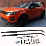 BLACK ROOF RAILS BARS SET FOR LAND ROVER DISCOVERY SPORT L550 2014+ OEM STYLE UK