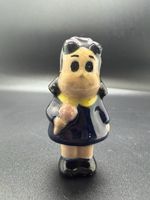 LITTLE LULU - VINTAGE 3" Ceramic Comic Book Figurine In RARE BLUE DRESS