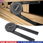 360°Aluminum Miter Saw Protractor Angle Finder for Woodworking Measuring Tool uk