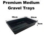 Medium Premium 38cm Solid Seed Gravel Tray No Drainage Holes Strong Long Life
