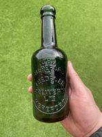 Stunning Vintage Dark Green Hereford & Tredegar Brewery Ltd glass bottle