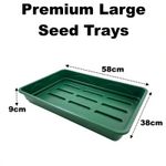 Large Premium 58cm Solid Seed Tray With Drainage Holes Strong Long Life
