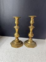 Pair Of Vintage Brass Candlestick Holders