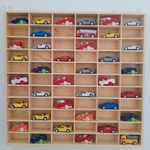 60 Grids Display Case For 1/64 Car Auto Model Matchbox Toy Wooden Display Holder
